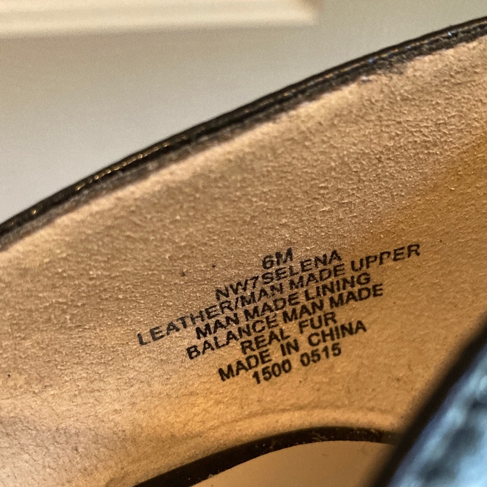 Nine West D’Orsay Pony Leather Kitten Heel Size 6 - Picture 5 of 9
